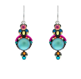 Moonlight Beach Glass Earrings