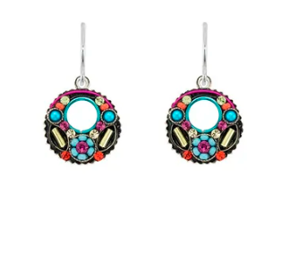 Hoop with Flower Earrings