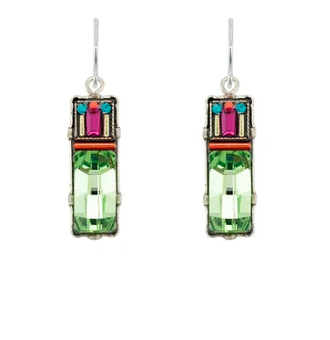 Architectural Rectangle Shaped Earrings