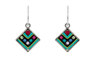 Architectural Diamond Shaped Earrings