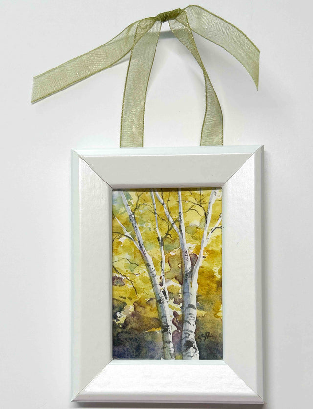 Fall Birches Ornament #3