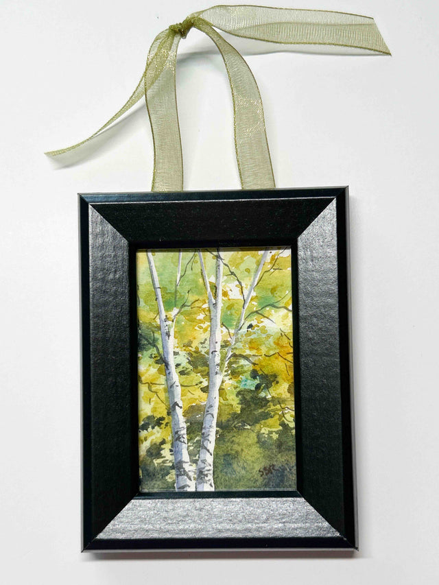 Fall Birches Ornament #4