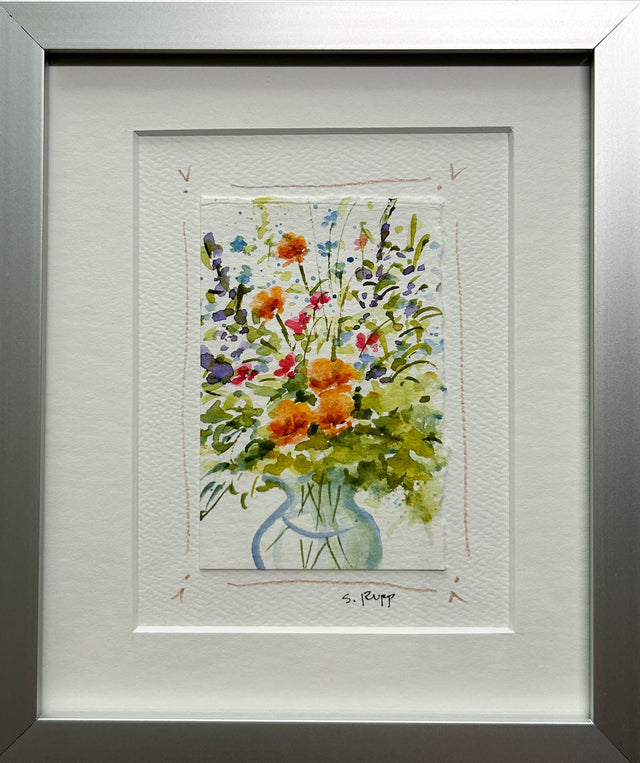 Flower Bouquet Framed Card #10