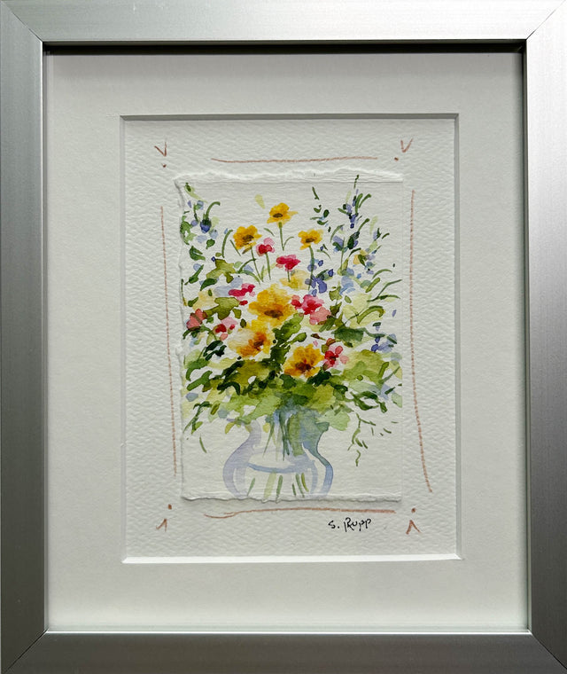 Flower Bouquet Framed Card #7