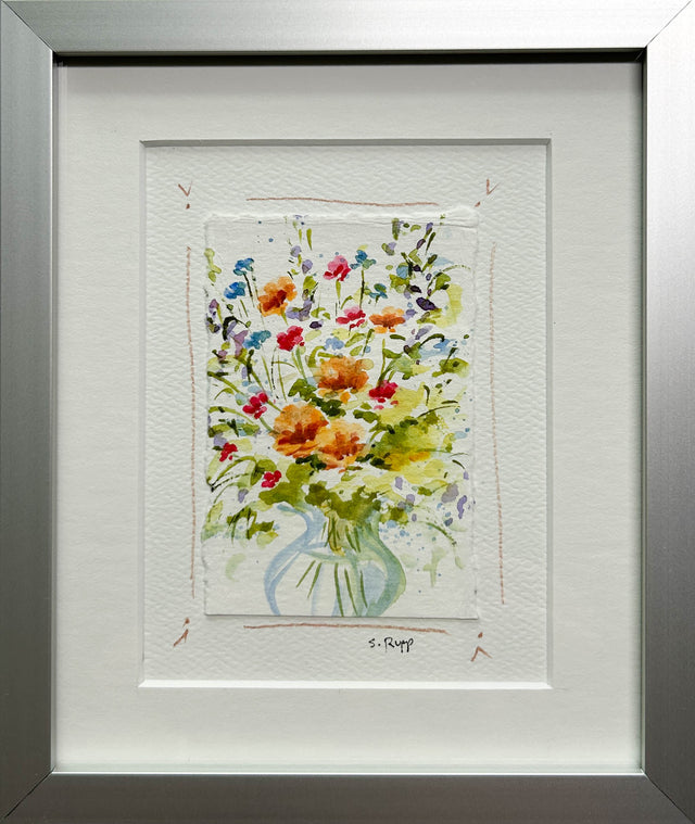 Flower Bouquet Framed Card #9