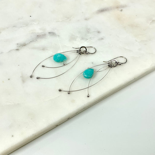 Amazonite Tickle Earrings