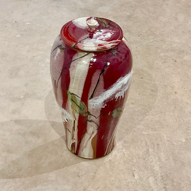 Red Leaf Jar