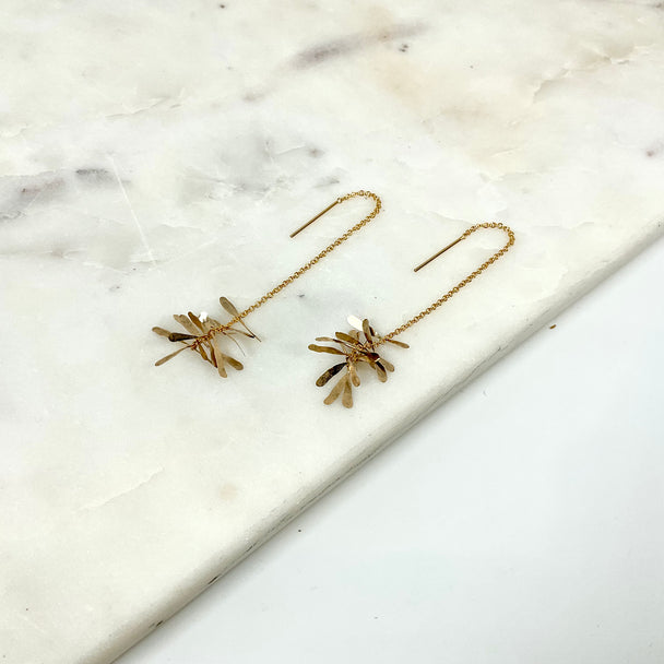 Gold Tassle Earrings