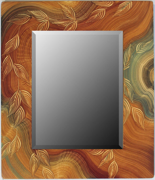 Burl Vine Brown Honey Sage Mirror