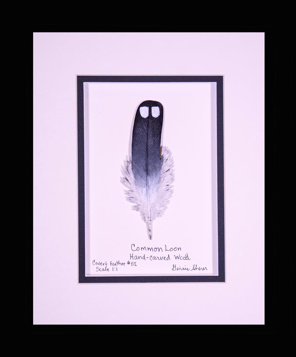 Common Loon Covert Feather Carving