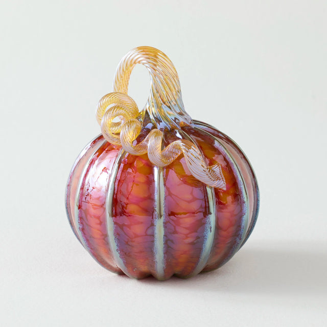 Harvest with Gold Stripes Pumpkin
