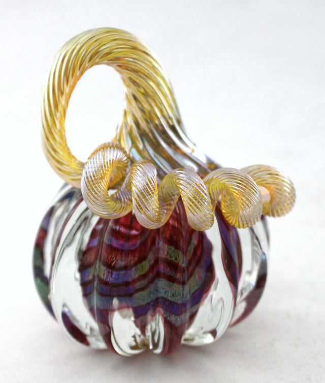 Ruby Dichroic Cast Pumpkin