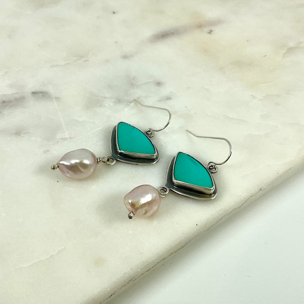 Turquoise Sterling Silver Earrings