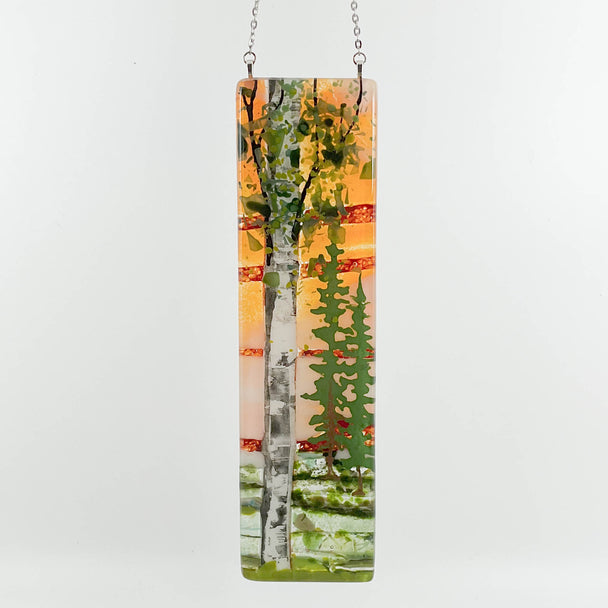 Birch and Spruce Small Window Hanger