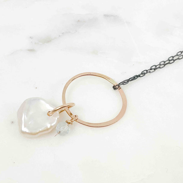 Aquamarine and Pendant Necklace