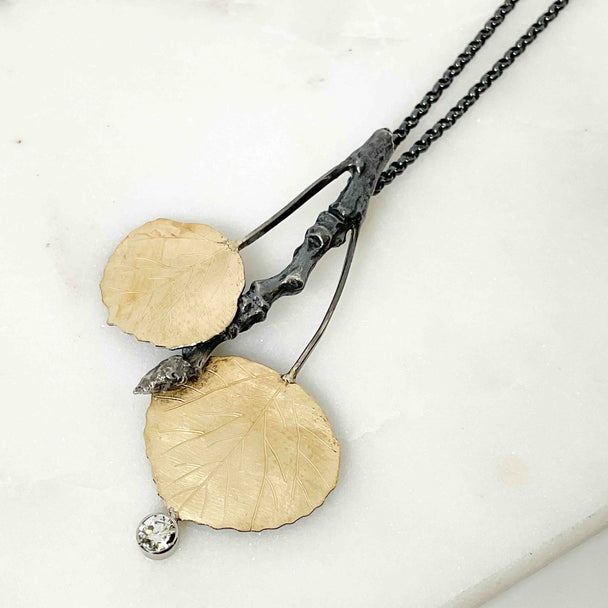 Quaking Aspens Pendant Necklace