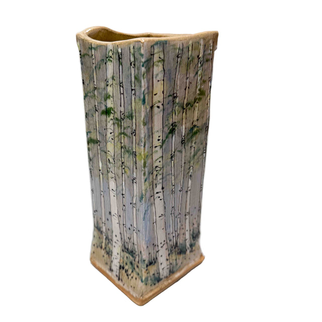 Birch Tree Square Vase