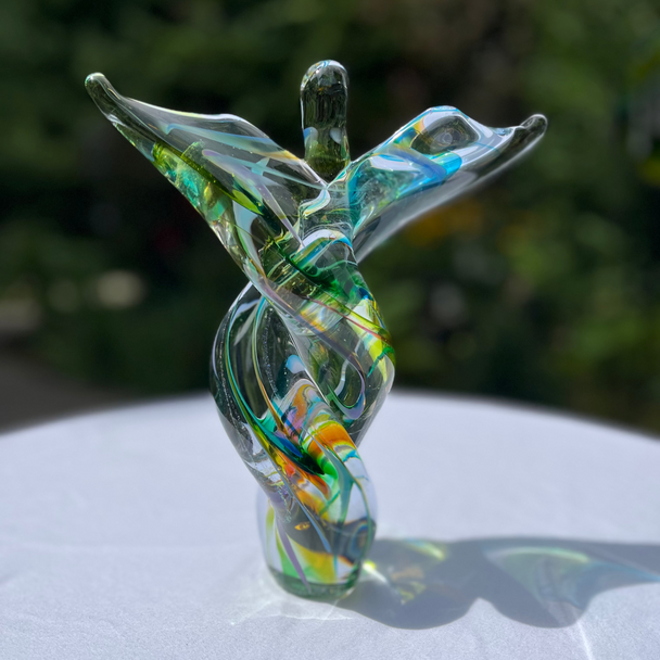 Neptune Angel Glass Sculpture