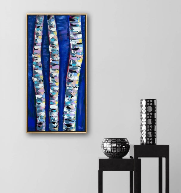 Birch in Blue