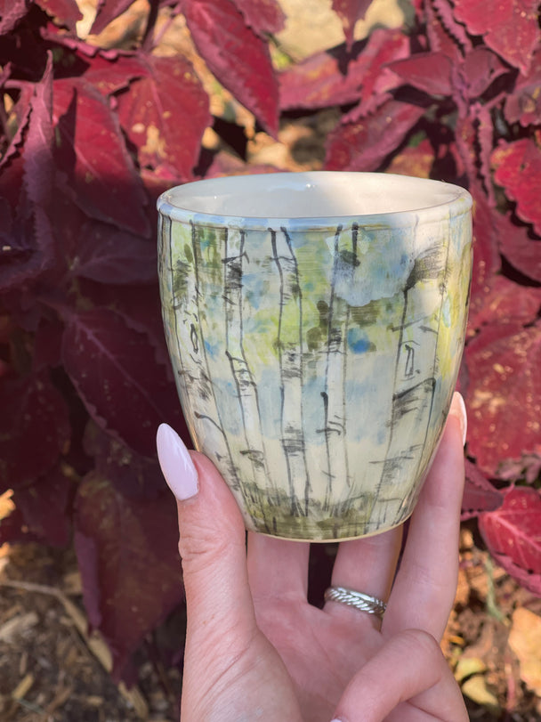 Summer Birch Wine Tumbler