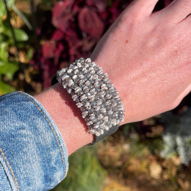 Grey Mystic Moonstone Bracelet