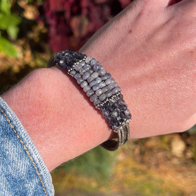 Iolite and Moonstone Bracelet