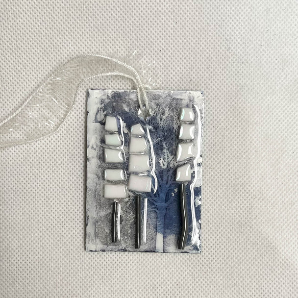 White Winter Tree Ornament