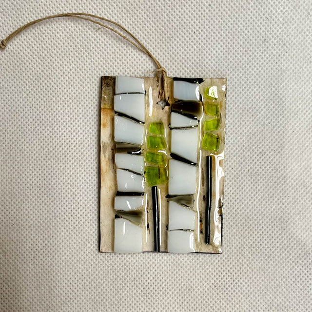 Birch with Green Trees Ornament