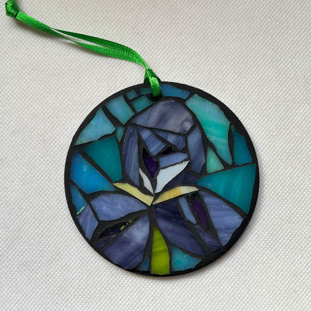 Purple Iris Ornament