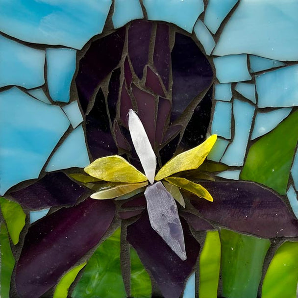Iris Mosaic Wall Hanging