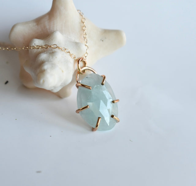 Aquamarine Pendant Necklace