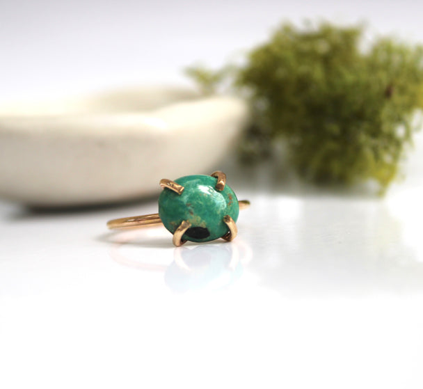 Prong Set Mountain Turquoise Ring