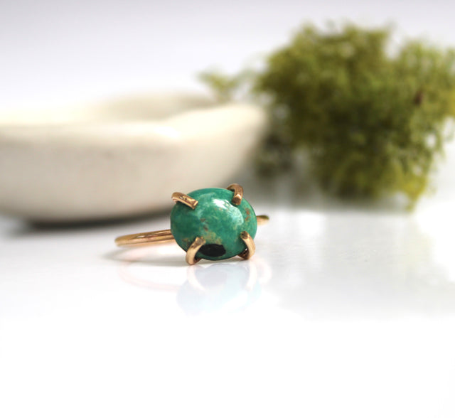 Prong Set Mountain Turquoise Ring