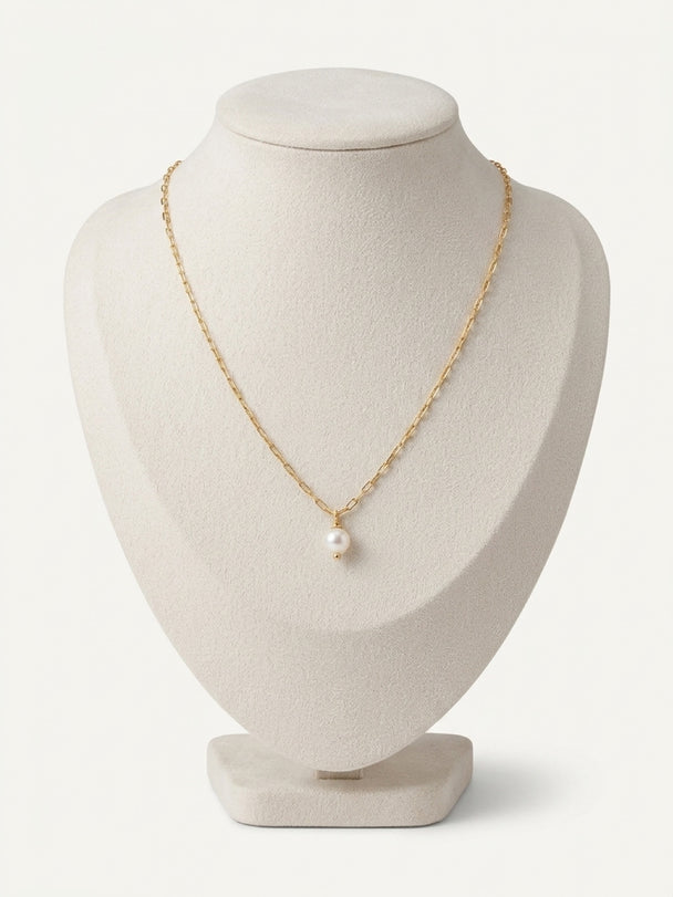 Small Freshwater Pearl and Gold Filled Necklace