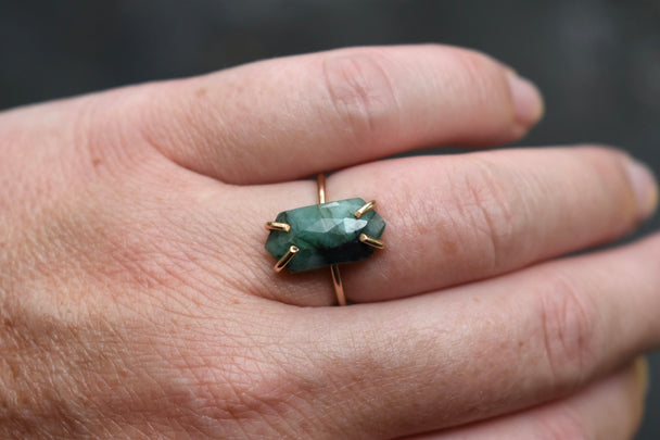 Emerald Gold Fill Ring