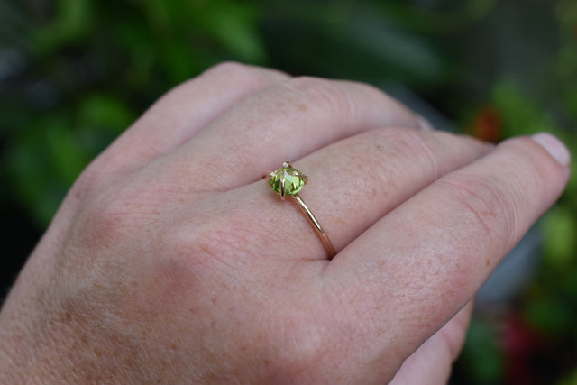 Peridot Gold Fill Ring