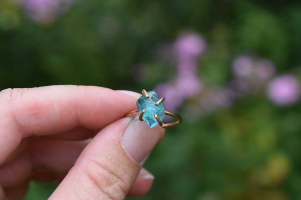 Apatite Gold Fill Ring