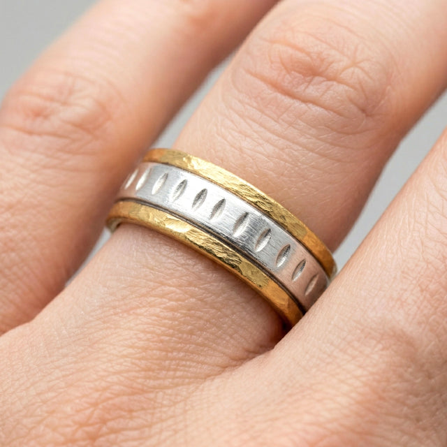 Textured Mixed Metal Band