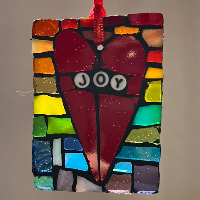 Joy Heart Ornament