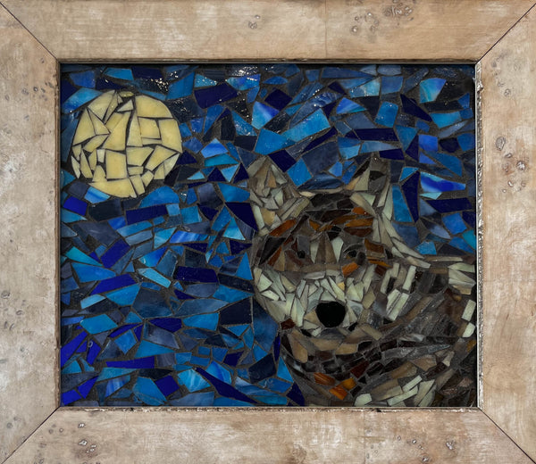 The Wolf Mosaic Window – Plum Bottom Gallery