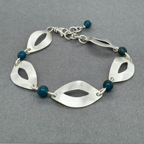 Sterling Ovals with Apatite Bracelet