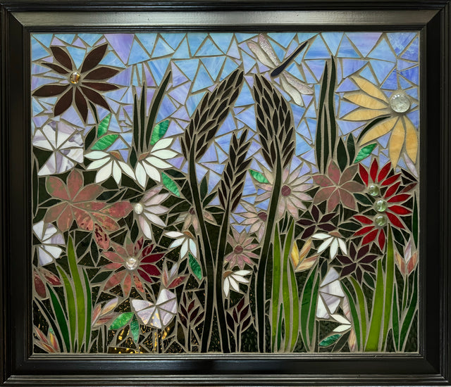 Lovely Garden Mosaic Window