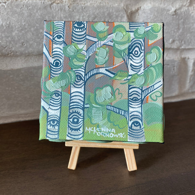 Three Birch Trees in Green II