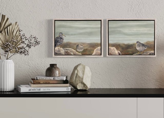 "Sandpiper's Retreat" Diptych