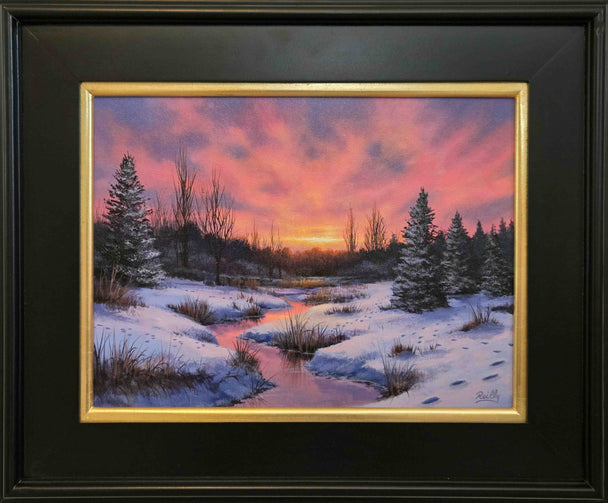 Winter Creek Sunset
