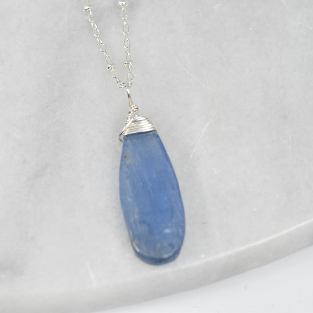 Top Wrapped Kyanite Necklace