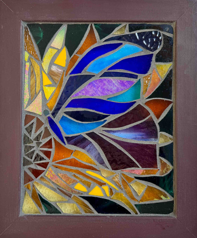 Butterfly Bloom Mosaic Window