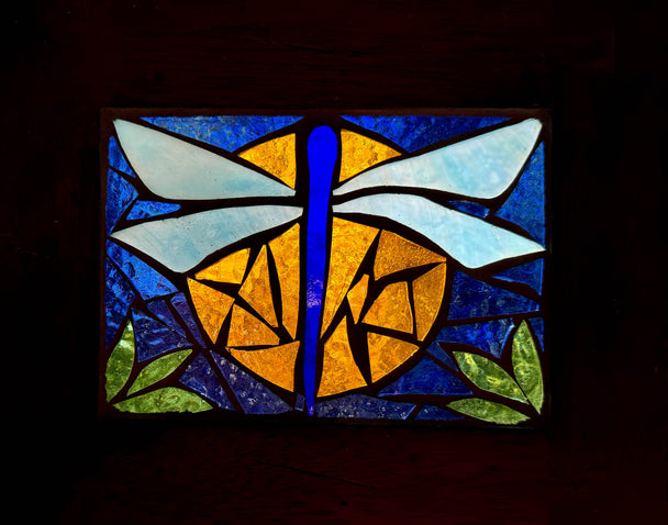 Dragonfly Mosaic Window