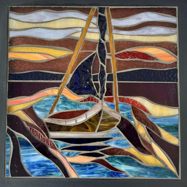Sailboat Mosaic Window