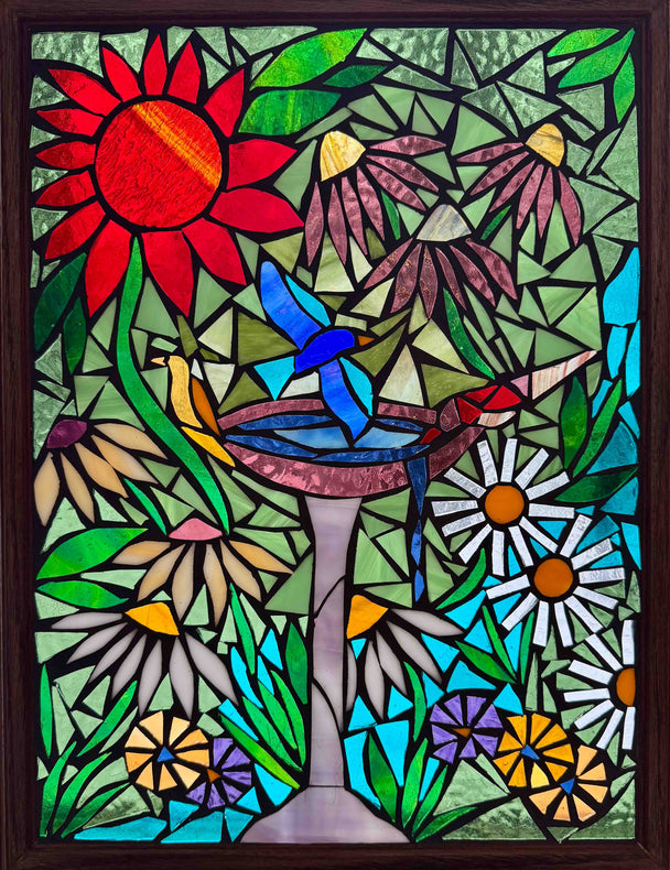 Secret Garden Mosaic Window